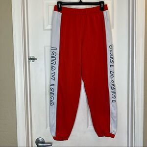 Juicy by Juicy Couture Red and White Joggers Size Small